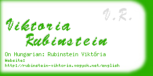 viktoria rubinstein business card